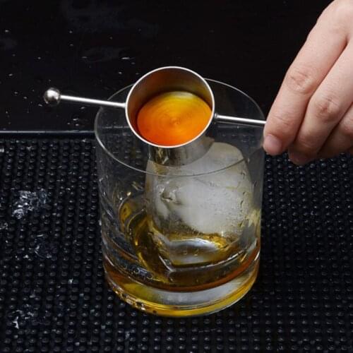 2pcs Stainless Bar Jigger Whiskey Bartender Drink Mixing Measuring Liquor