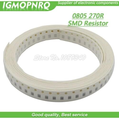 300pcs 0805 SMD Resistor 270 ohm Chip Resistor 1/8W 270R ohms 0805-270R