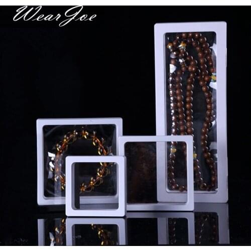 4Pcs/lot Accessories Jewellery Display Ring Bracelet Necklace Pendant Floating Framed Holder Set Carrying Case Counter Show Box