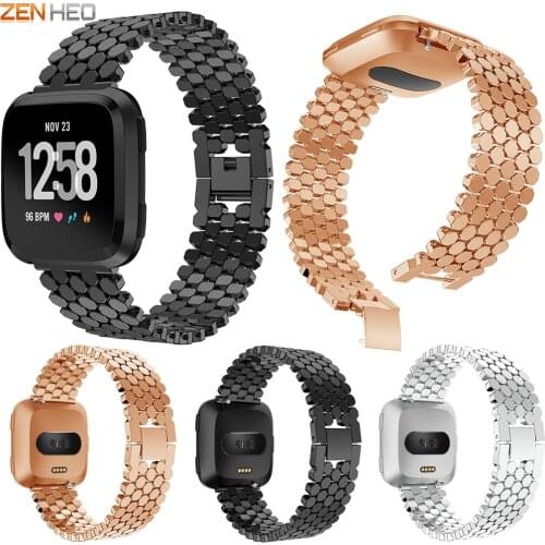 Stainless Steel Bracelet Strap For Fitbit Versa Smart Watch Band Replacement Wristband For Fitbit Versa