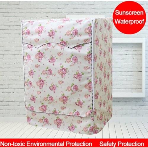 Flora UV-resistant Washing Machine Cover Waterproof Washer Cloth Dustproof Storage Bags for Front Opening Washers Thick Fabric