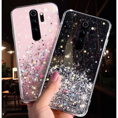 For Xiaomi Redmi 9 9A 9C Case Xiaomi Redmi 7A 7 8A 8 Glitter Bling Soft TPU Phone Cover On Xiaomi Redmi 9 C 7 8 A Redmi7A Covers