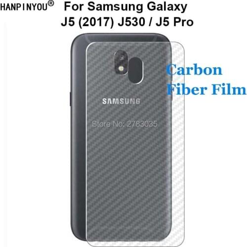 For Samsung Galaxy J5 (2017) J530 / J5 Pro Durable 3D Transparent Carbon Fiber Back Film Screen Protector (Not Tempered Glass)