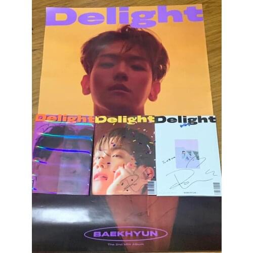 EXO BAEKHYUN BAEK HYUN signed 2nd mini album DELIGHT K-POP 052020