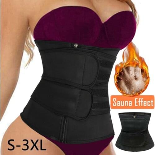 Fajas Reductoras Moldeadora Neopreno Sauna Waist Trainer Body Shaper Corset Sweat Belt Weight Loss Compression Trimmer Workout