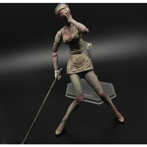 6inch Figma Silent Hill 2 Red Pyramd Thing Figure Bubble Head Nurse Action Figure Halloween Toy Doll Gift