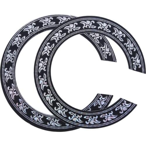 IRIN 94mm 104mm Hard PVC Guitar Circle Sound Hole Rosette Inlay Decal Sticker for Acoustic Guitars Decal Parts Accessories
