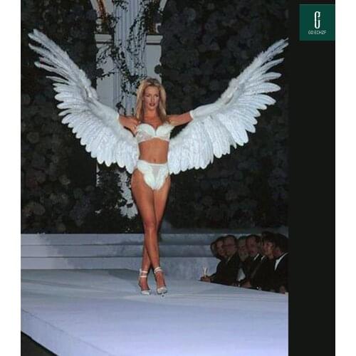 Customzied Unique White Large Size Angel Devil Feather Wings T stage Party Performance COSPLAY Props Halloween Costume