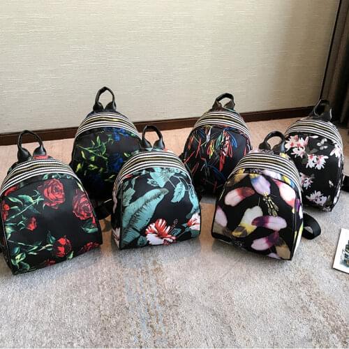 Hot Selling 1 Pcs Women Lady Backpack Schoolbag Fashion Casual Printing For Travel Shopping