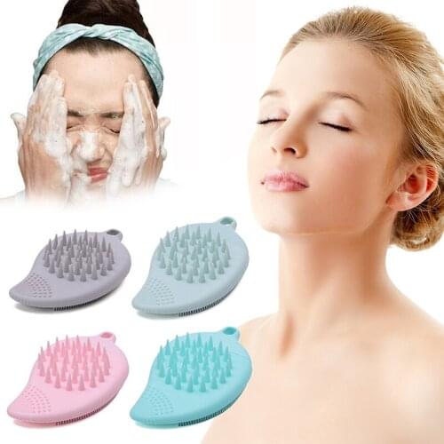 Multifunctional Silicone Face Wash Shampoo Brush To Blackhead Shampoo Massage Brush Shower Brush Nose TSLM1