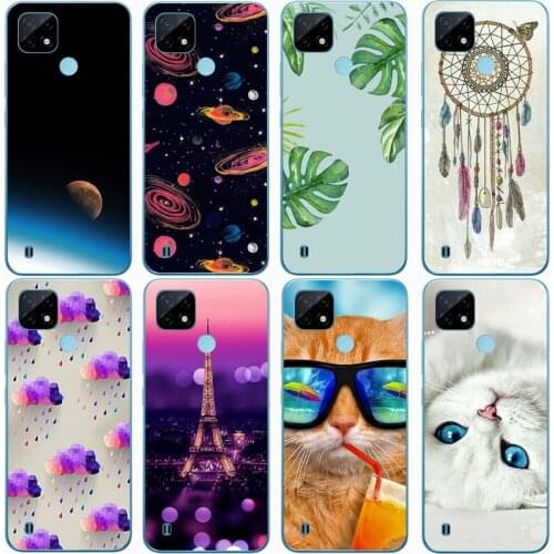 Fashion Soft silicone TPU Back Cover For REALME C21 6.5 INCH Phone Funda Case For Realme C21 6.5 inch Cute Cartoon Case