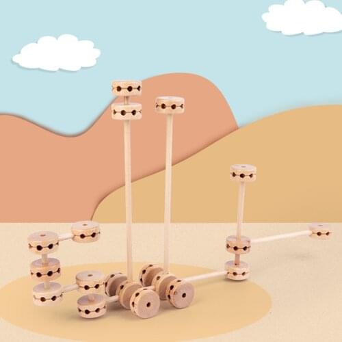 Fort Building Kit Wood Construction Rocket Robot House Toys Set DIY Develop