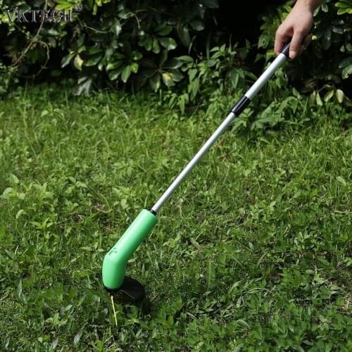 Portable Grass Trimmer Cordless Lawn Weed Cutter Edger with Zip Ties Lawn Mower Grass Brush Cutter Gardening Mowing Tools Kits