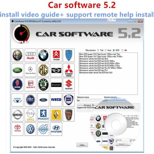 Newest Car Software v5.2 EPRO Mmicro77 with crack file CarSoftware 5.2 ( immo off, EGR off and hot start fix tool)