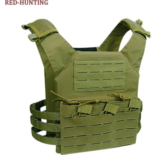 New Type Tactical Laser-Cut JPC Vest Light-Weight MOLLE Lazer Special Plate Carrier Hunting Vest for Paintball Airsoft
