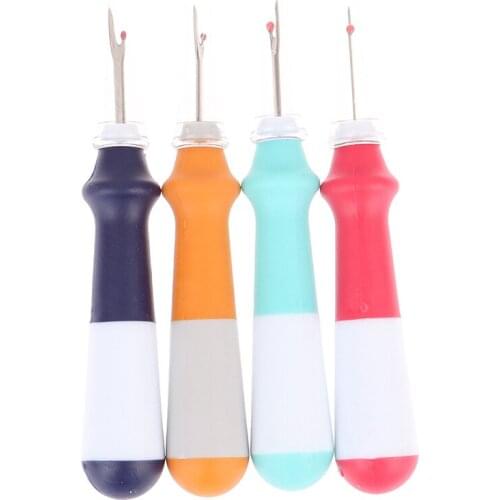 Sharp Craft Plastic Handle Thread Cutter Seam Ripper Safety Handle Stitch Unpicker Hand Tools Needles Arts Sewing Accessories