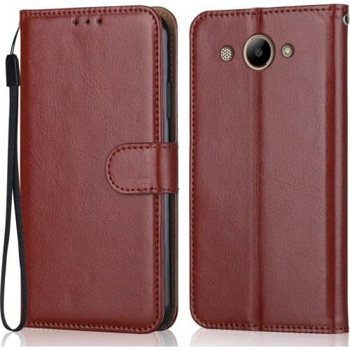 Folio Luxury Leather Case for On On Huawei Y3 2018 CAG-L02, CAG-L22, CAG-L23, CAG-L03 Wallet Stand Flip Case Phone Bag