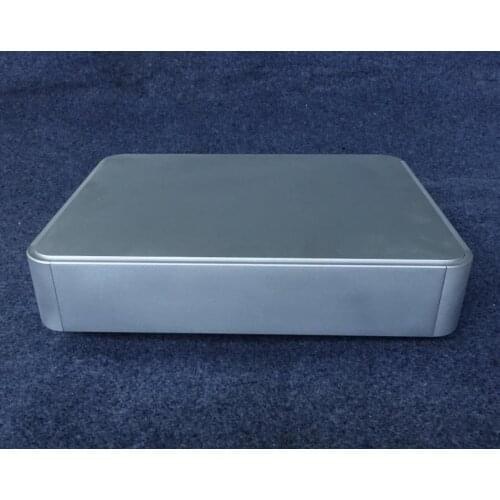 Silver Enhanced version of the rounded corner chassis Amplifier Case Tube Amp Box DIY Enclosure 430MM*80MM*330MM BZ4308B