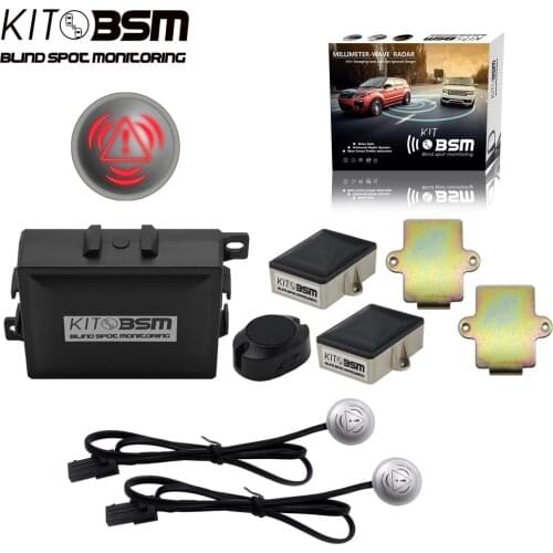 BSD BSA BSM Blind Spot Monitor System WITH 24GHZ Microwave Radar Buzzer LED indicator