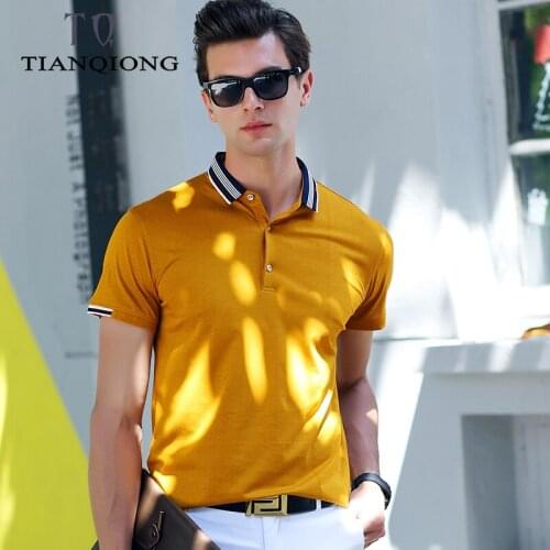TIAN QIONG Short Sleeve Polos For Men