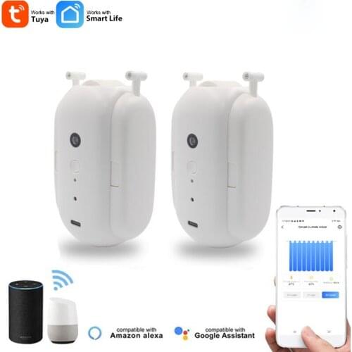 Tuya Smart Bluetooth-compatible Eelectric Curtain Robot Curtains Switch Robot Motor Smart Home Control Works Alexa Google Home