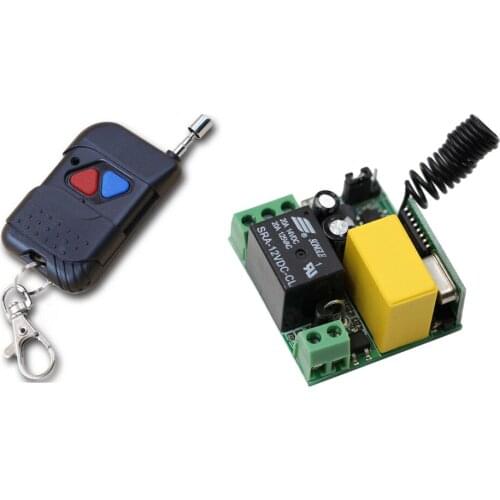 Smart Home AC220V Mini Size Wireless Remote Control Switch 1 CH 1CH Relay Receiver Transmitter For Light LED Door 315Mhz