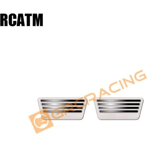 1 Pair Rear Bumper Pedal Metal Decorative Piece for 1/10 RC Crawler Car TRX4 TRX6 G63 G500