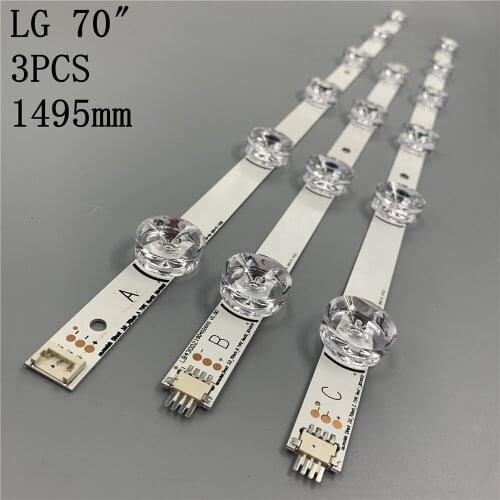 100% New 15pcs/Kit LED strips for LG 70 TV 70LB7100 UC 70LB650V HC700CUF VHHD1 11XX LG lnnotek Direct 3.0 70inch C TYPE REV0.0