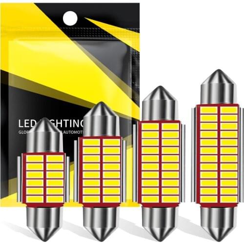 1X C10W C5W LED Canbus Festoon 31mm 36mm 39mm 41mm for car Bulb Interior Doom Lamp Reading Light License Plate Lamp White