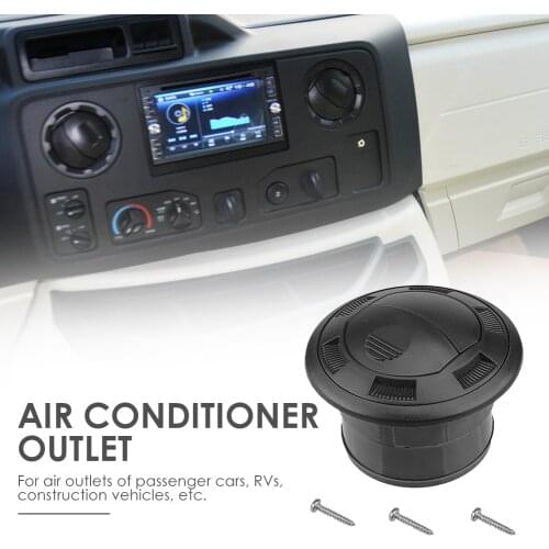 2.95 inch Auto Car Air Vent Dash Dashboard A/C Heater Outlet Conditioner Grille Deflector with ST2.9x13 Screws for Bus RV