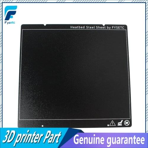 310x310mm Black Double Sided Textured PEI Spring Steel Sheet Powder Coated PEI Plate For CR10 CR-10S CR10S