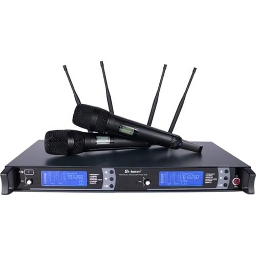 Sinbosen AS-9K UHF wireless microphone system high end professional 2 handheld mic studio wireless microphone