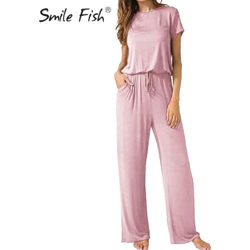 Drawstring Wide Leg Pants Macacao Female Pockets Plus Size Women Autumn Jumpsuits Loose Casual Long Playsuit Overalls GV854