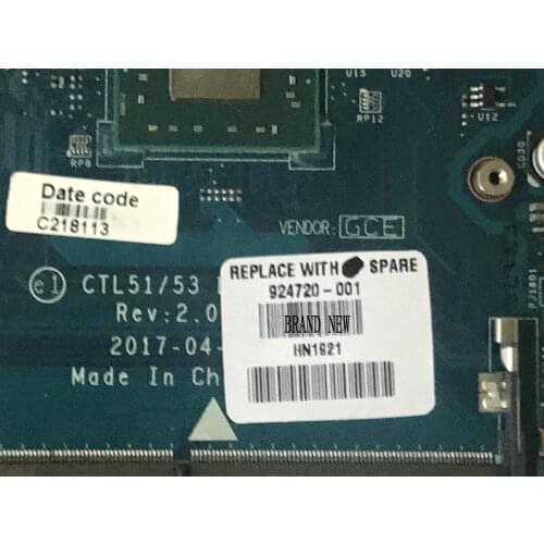 FAST SHIPPING. BRAND NEW. 924720-001 MAIN BOARD FOR HP 15-BW Mother board DDR4 .ONBOARD CPU A6-9220