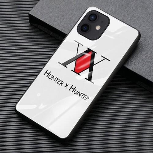 For iphone 11 Tempered Glass Case Japan Anime hunter x hunter For iPhone 11 12 mini PRO MAX SE 2020 6 6s 7 8 Plus X XR XS cover