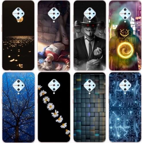 Fashion Soft silicone TPU Back Cover For VIVO V17 Phone Funda Case For Vivo v17 Cute Cartoon Case