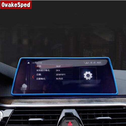 For BMW serie 5 G30 G38 pantalla de navegación cubierta de marco decorativo embellecedor interior Accesorios