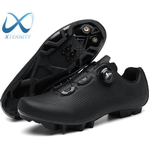 Breathable Outdoor Cycling Shoes Professional MTB Flat Bike Shoes Racing Road Bicycle Sneakers Men Self-Locking SPD Cleat Shoes