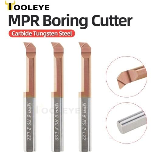 MPR Mini Boring Cutter Micro Turning Tool Profile Turning Metal Tungsten Carbide Alloy Blade Mini Lathe Accessories Lathe Tools