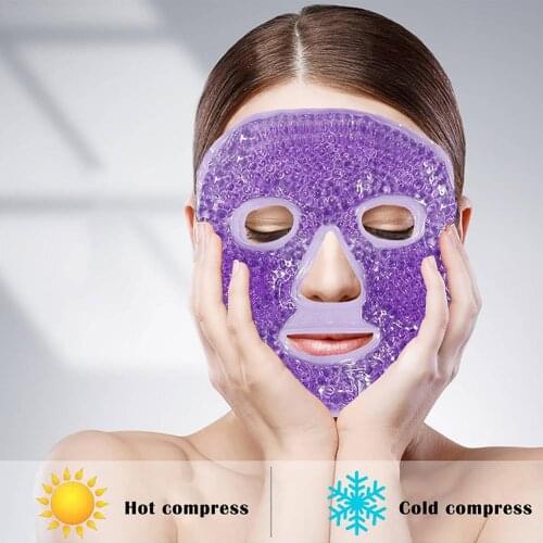 Reusable Gel Masque Warm Cold Multi-purpose Cooling Face Cover Hot Cooling Gel Masque Hot Cold Therapy Sleep Mask Ice Gel Mask