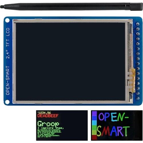 OPEN-SMART 2.4 inch 320*240 TFT LCD Touch Screen Breakout Board module with Touch Pen for Arduino