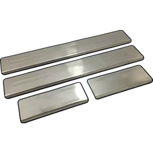 Stainless Steel For Jeep Grand Cherokee 2014-2017 Car Threshold Strip Protective Welcome Pedal Car Styling Stickers Silver LOGO