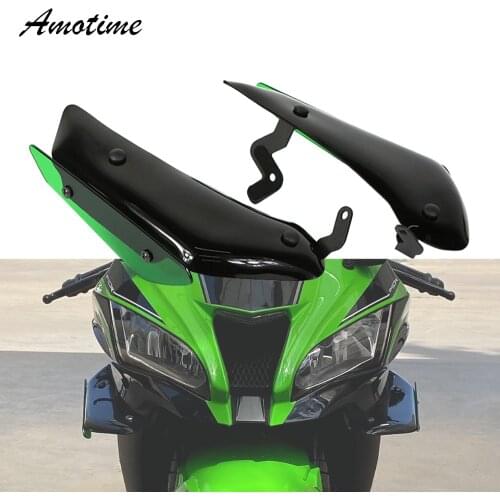 For KAWASAKI ZX10R ZX-10R 2011-2020 Motorcycle Fairing Parts Aerodynamic Wing Kit Fixed Winglet Fairing Wing