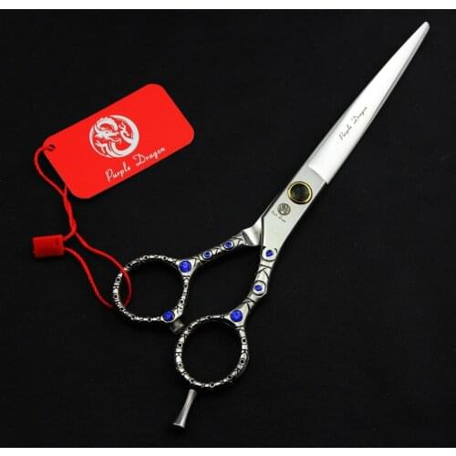 TOPPEST 7 INCH Diamante Hairdressing Scissors With Bag Japan 440C 62HRC Home & Salon Dogs Cats Pet Cutting Shears Hair Scissors