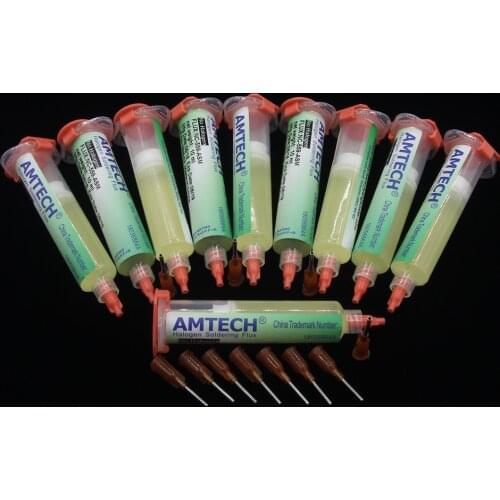 15Pcs/lot 100% AMTECH NC-559-ASM flux cleaning-free low-smoke BGA soldering station commonly used Solder Paste