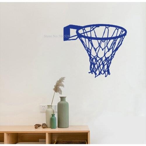 Personalized Basketball Wall Stickers for Boys Room Art Sport Wallpapers Basketball Decal Custom Color Affordable Beautiful Z213