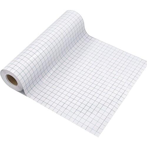 Clear Vinyl Application Tape w/Blue/Red Alignment Grid for Car Wall Craft Art Decal Transfer Paper Tape Adhesive DIY 30cm*100cm