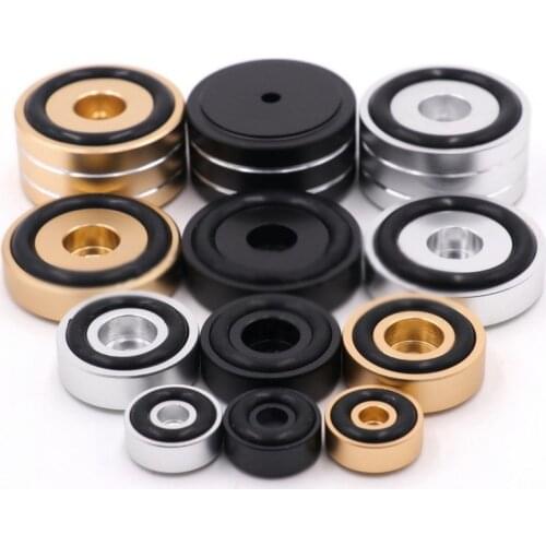 S-009 All Aluminium 1 set/4 Pieces Power Amplifier Shock Foot Cushion speaker/CD Player/Subwoofer Shock feet