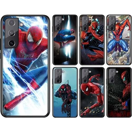 Marvel Avengers Spider-Man Super Hero For Samsung Galaxy S21 S20FE S10 S10e S9 S8 S7 S6 Ultra Plus Lite Edge 5G Phone Case