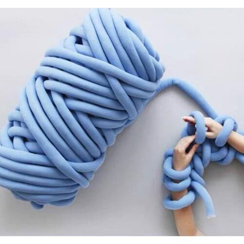 INS explosion type thick wool OHHIO core-filled cotton core-spun yarn hand-woven, machine washable, washable blanket